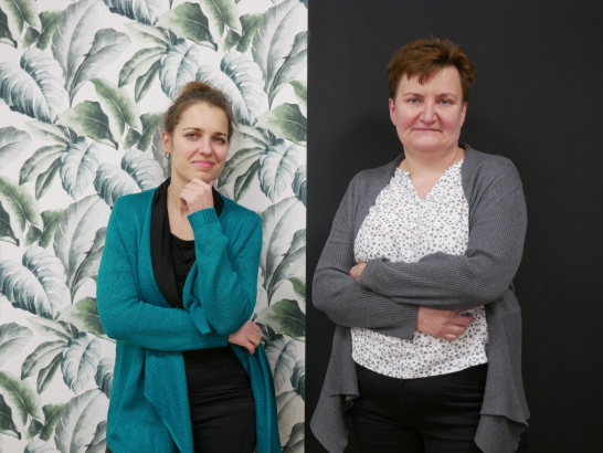 stoją od lewej Dagmara Bożek i Marzena Osuch, fot. P.Terlecki