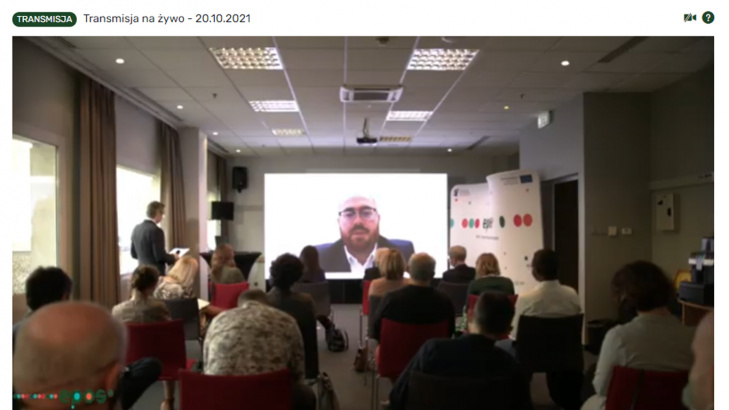 Główne studio konferencji w Warszawie, fot. DP
