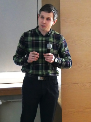 dr Andrzej Górszczyk zaprezentował pracę pt. High resolution imaging of subduction zone using Ocean Bottom Nodes and Streamer Data 