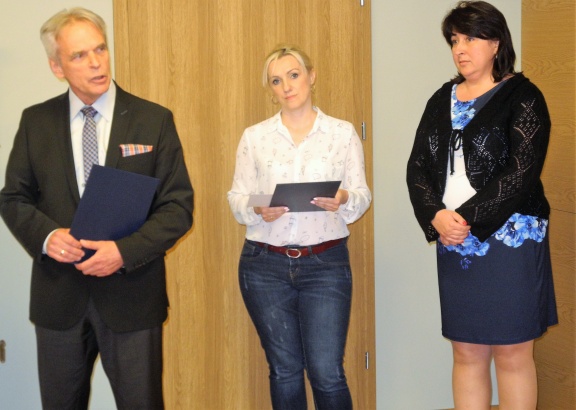 od lewej prof. Marek Lewandowski, Anna Łukanowska, Beata Fromeliusz,
fot. DPiPN